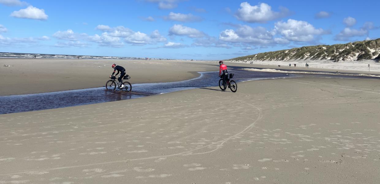 GCN cyclists on the Danish Westcoast