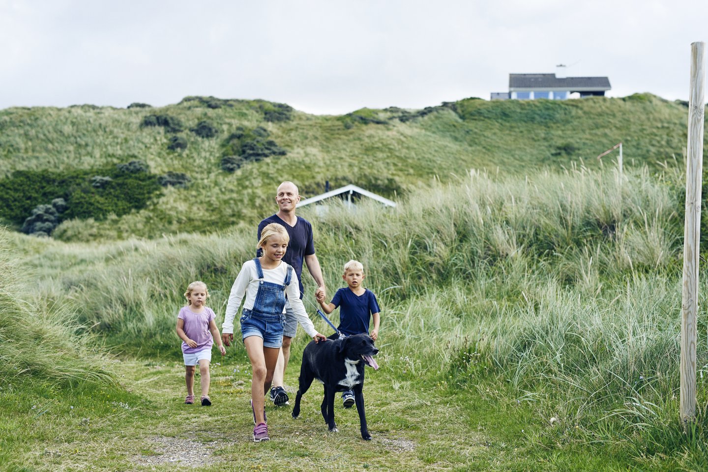 Family with Dog in Kettrup Bjerge