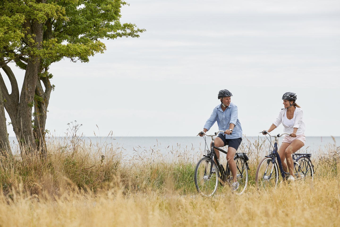 Fahrradfahren bei Nysted auf Lolland in Dänemark