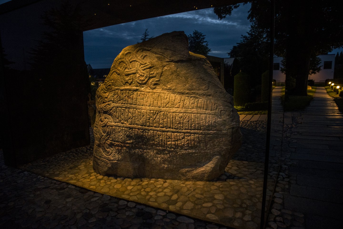 Visit the Viking rune stones in Jelling, a UNESCO world heritage site