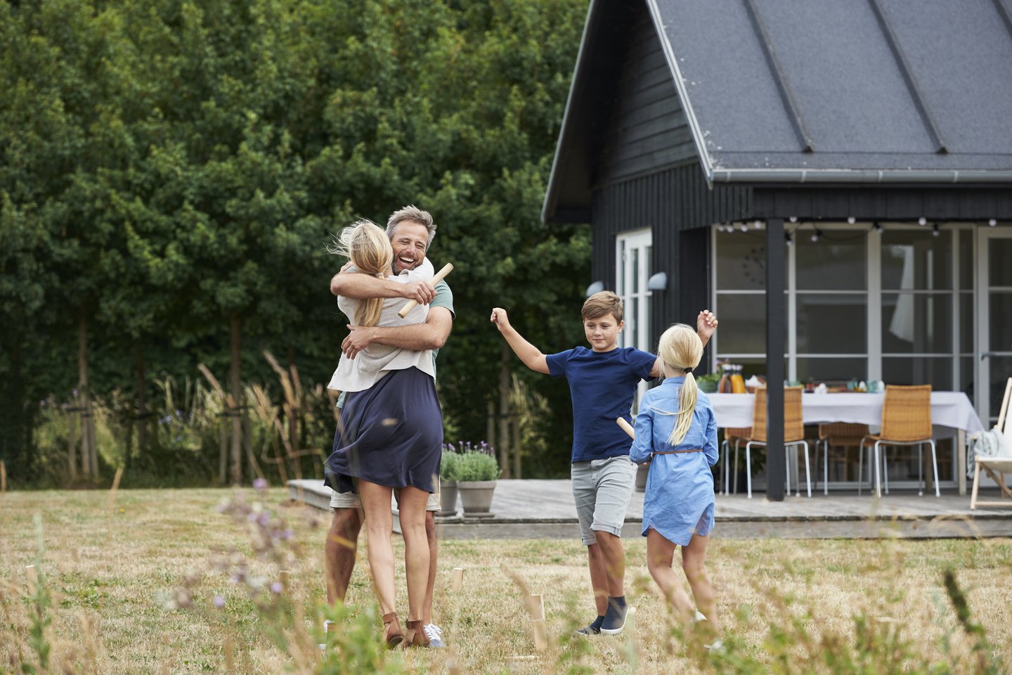 Familie på feriesenter i Danmark