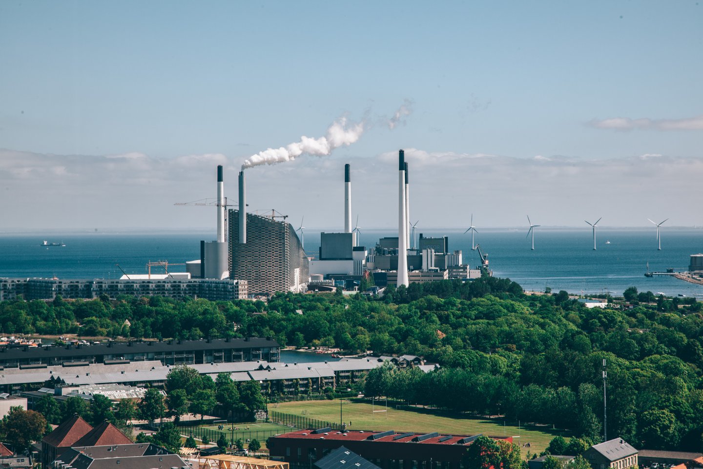 Ski on top of a waste energy plant in Copenhagen