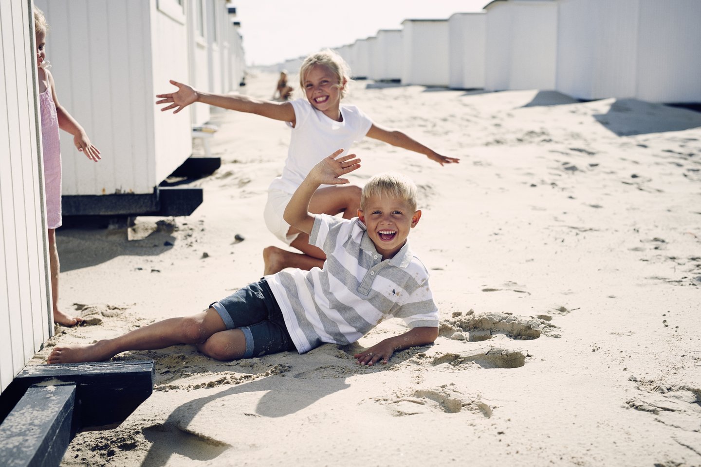 Children on Løkken Beach, North Jutland