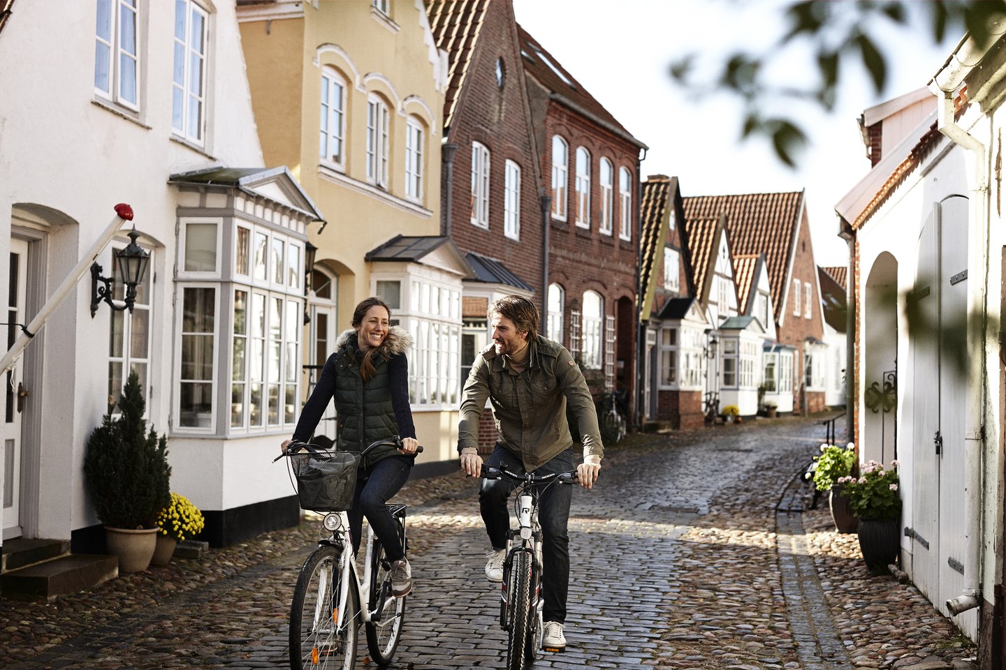 Danmarks äldsta handelsstad, Tönder, på Sydjylland.
