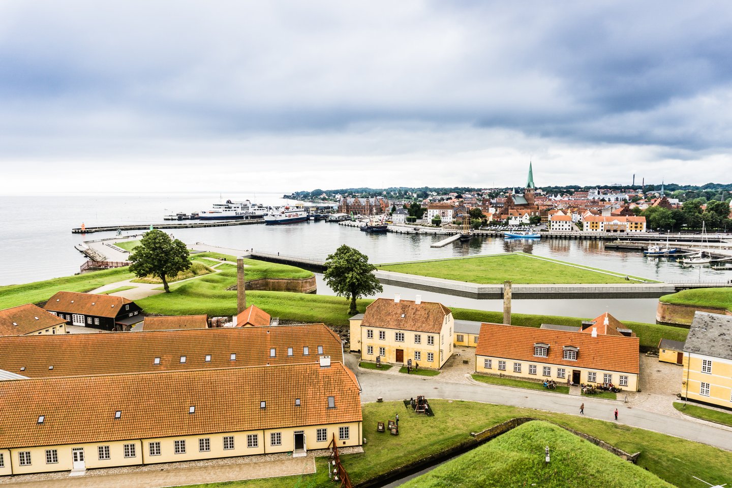 View of Helsingør from Kronborg Castle