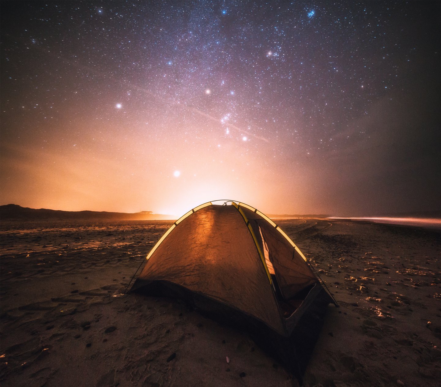 Nationalpark Thy at night