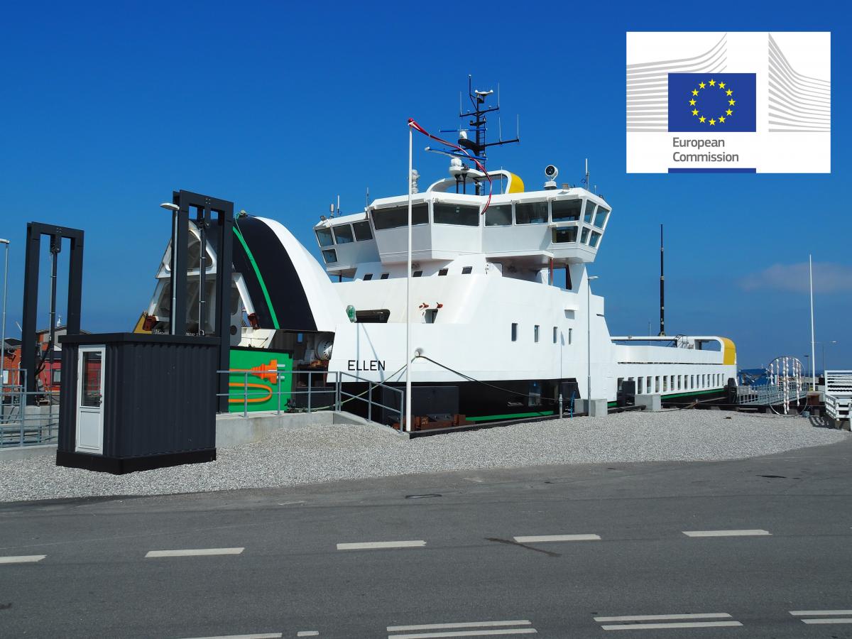 Dänemarks erste Elektrofähre "EF Ellen"