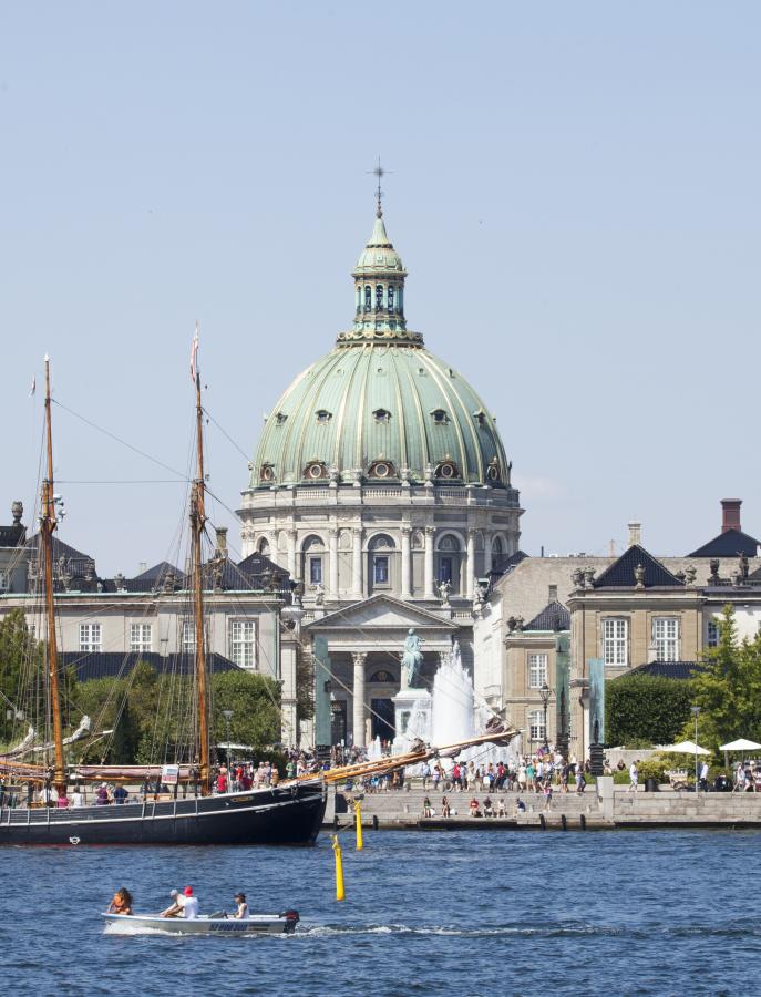 Copenhagen Amalie Garden Frederiks Church