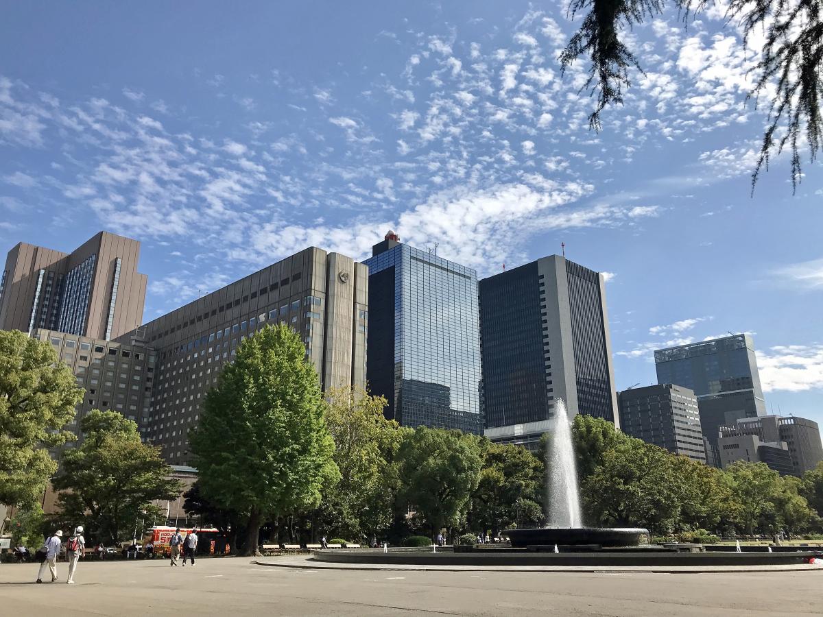 Springvand i Hibiya Park Tokyo 