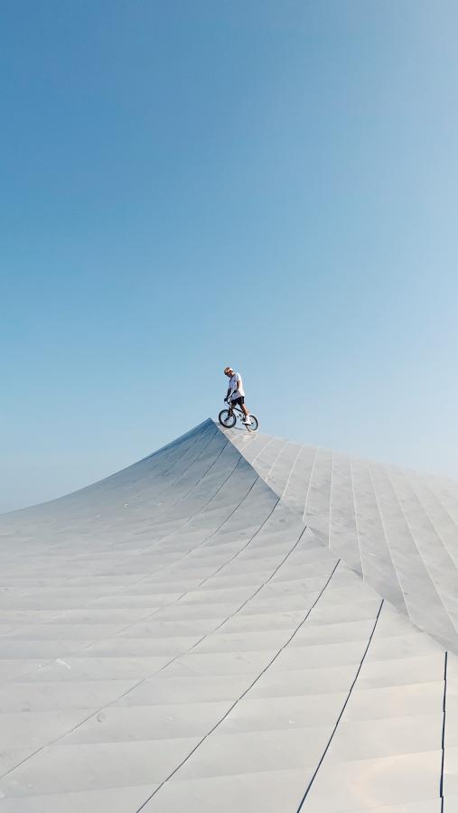 Red Bull BMX Kiss Kyle at den blå planet