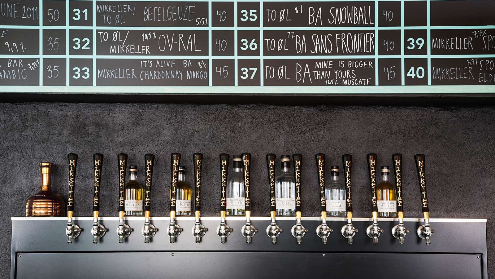 Zapfhähne mit Mikkeller-Bier