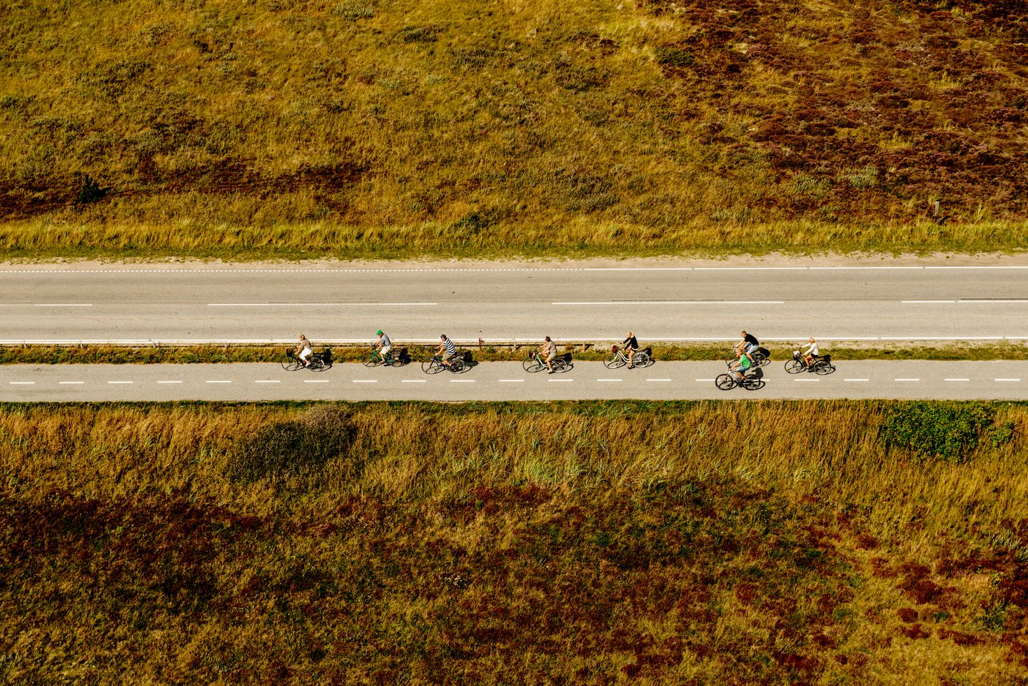 Fahrradfahren in Skagen in Nordjütland in Dänemark