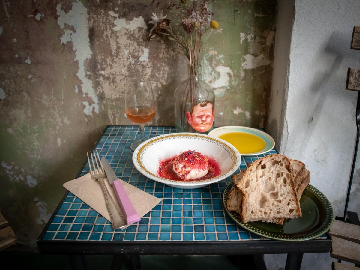 Wine bar and restaurant Pompette in Nørrebro, Copenhagen