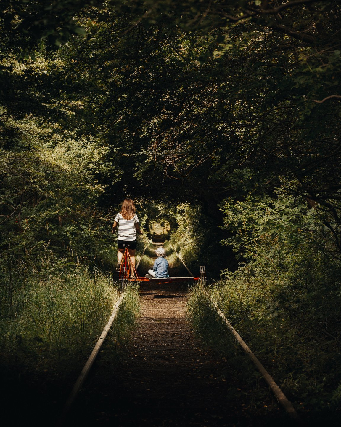 The old railroad on Amager in Copenhagen