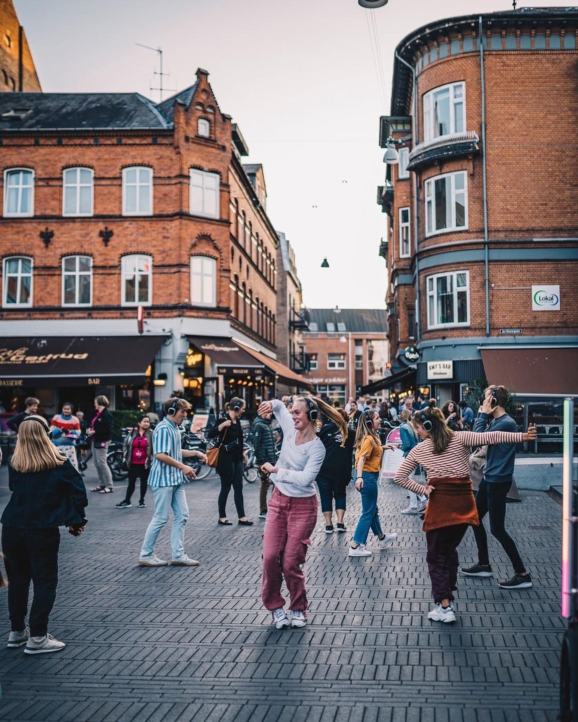 Silent Disco in Odense during HC Andersen festival