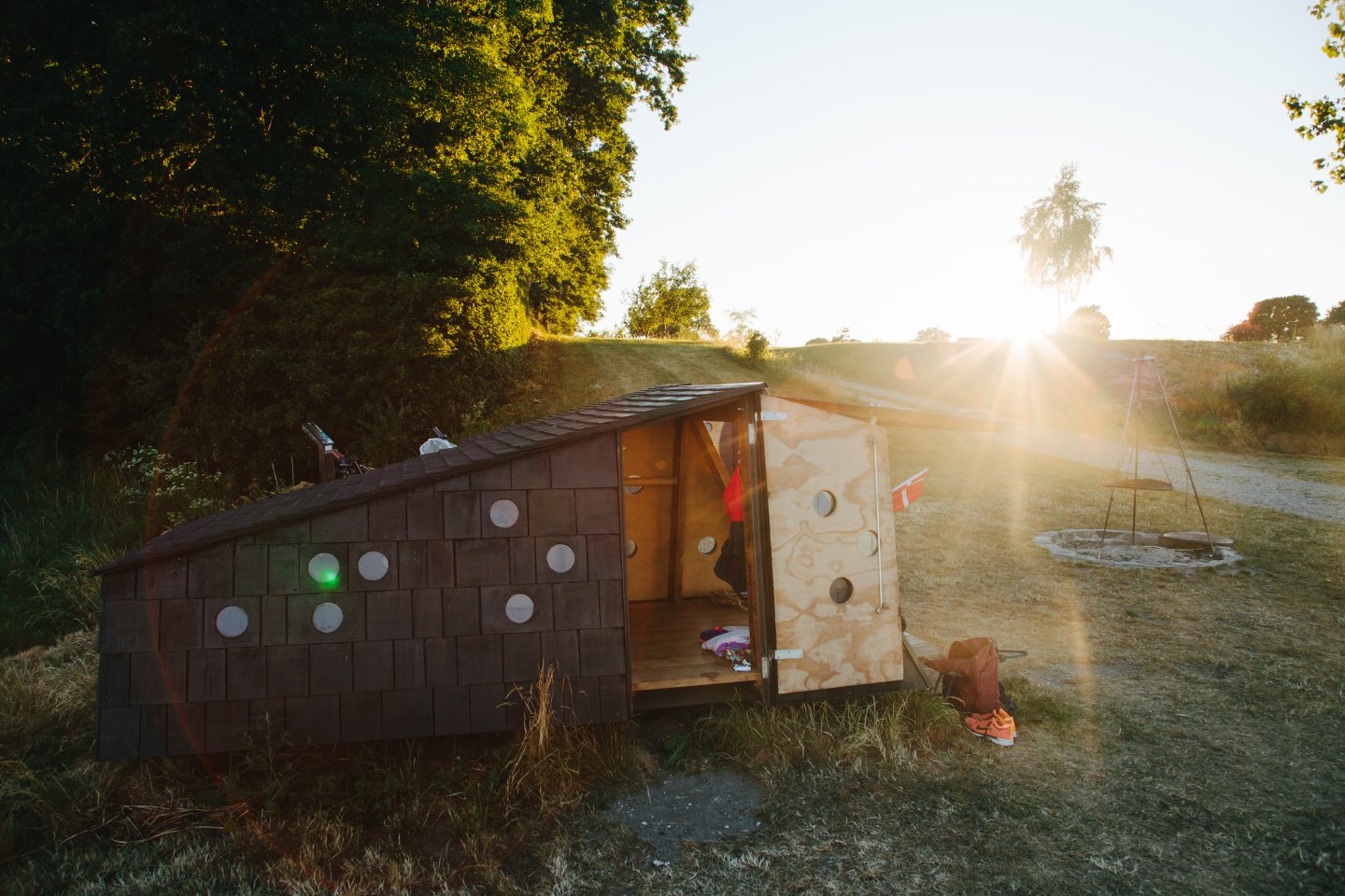 One of the many design shelters in the South Fyn Archipelago