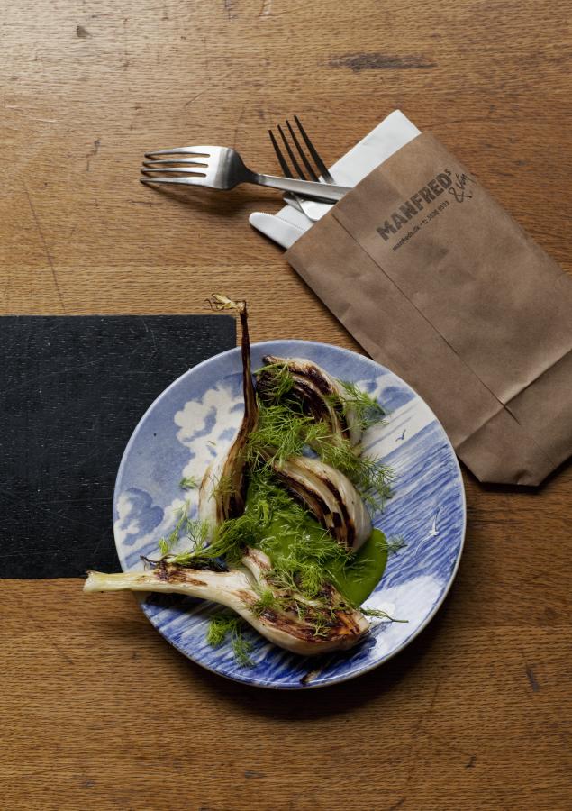 A dish at Manfreds restaurant Copenhagen