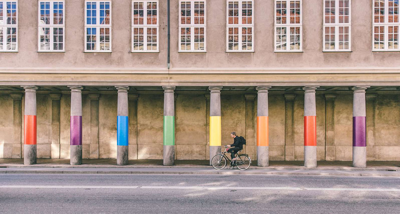 The National Museum coloured up for pride