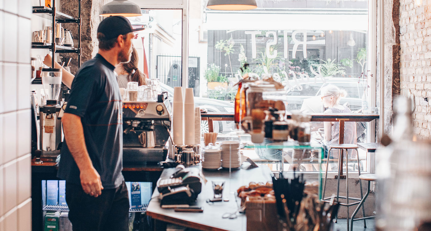 Interior of Cafe Rist, Værnedamsvej, Copenhagen