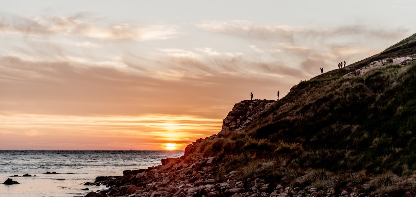 Cliffs near Hammer Harbour Bornholm