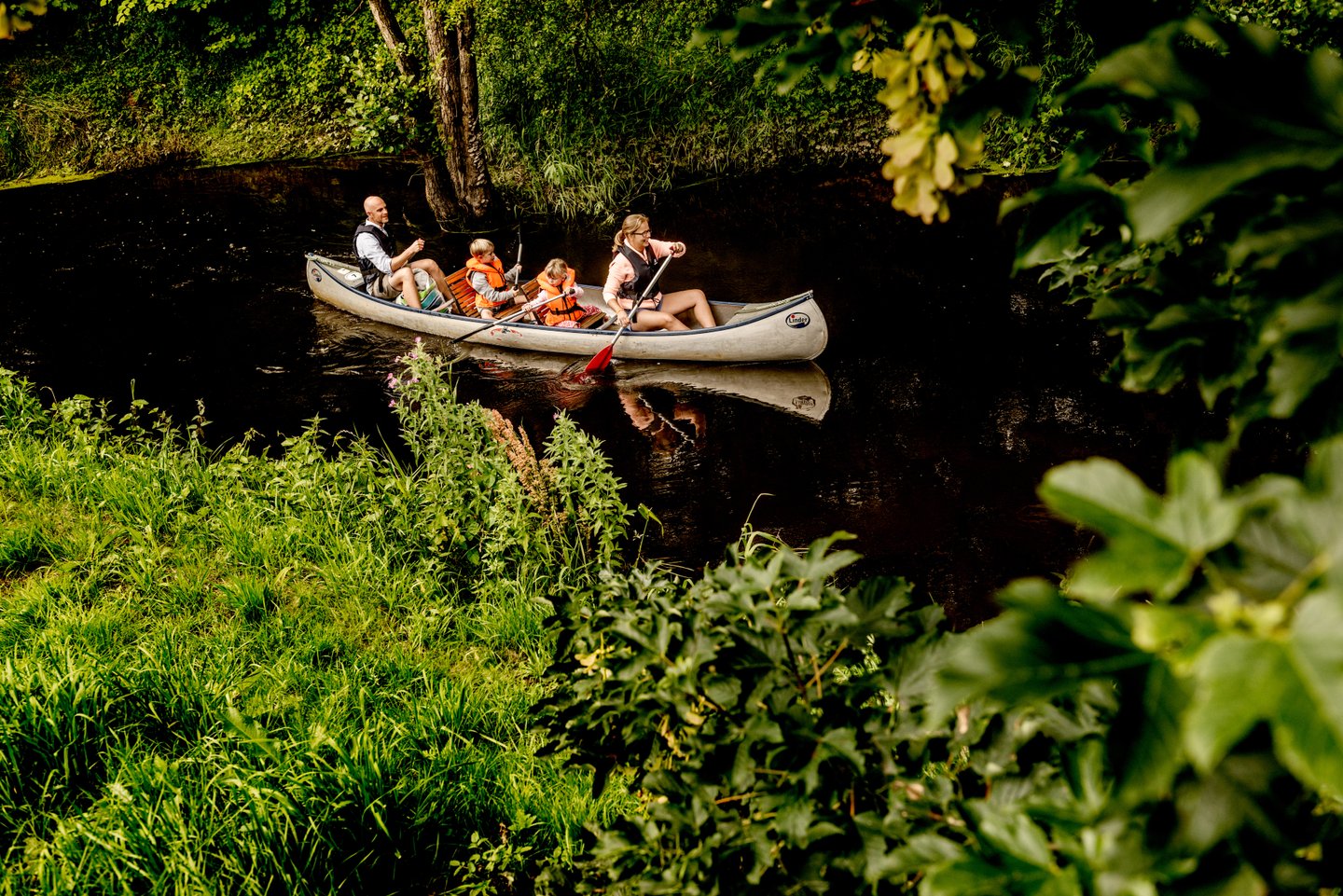 Kanufahren in Nortjütland an der Dänischen Nordsee