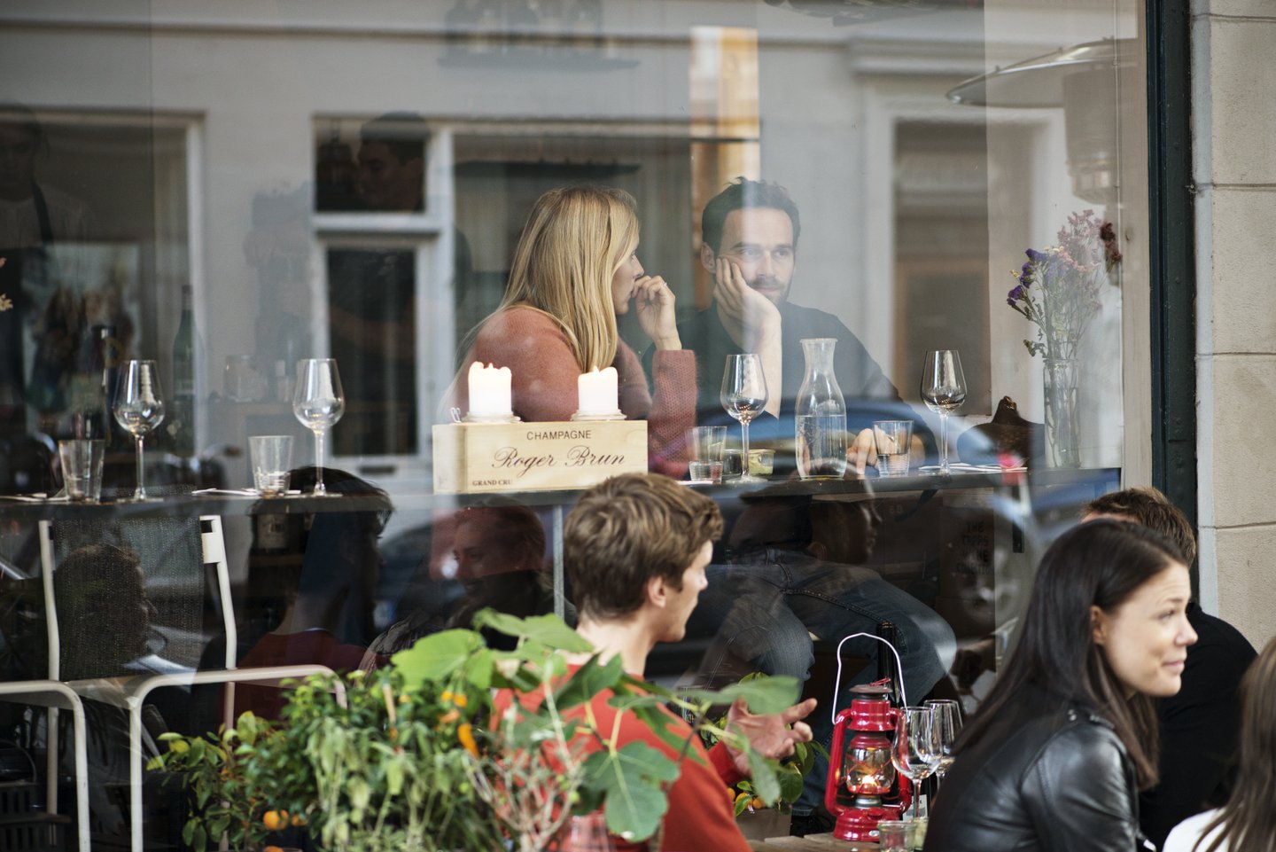Par på restaurant