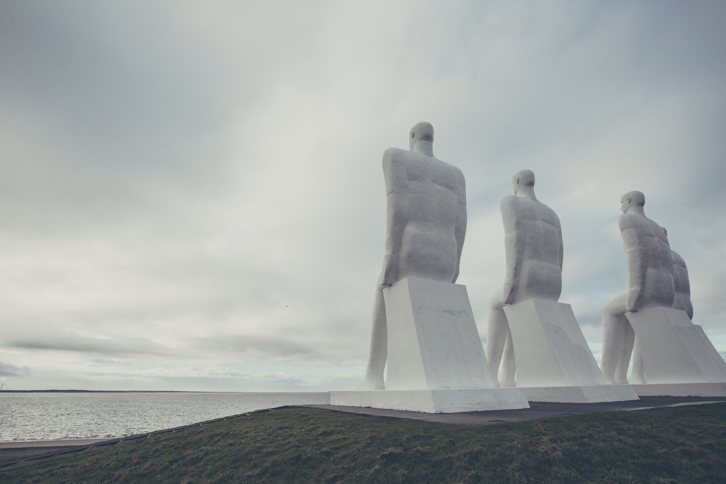 The sculpture Men by the Sea in Esbjerg