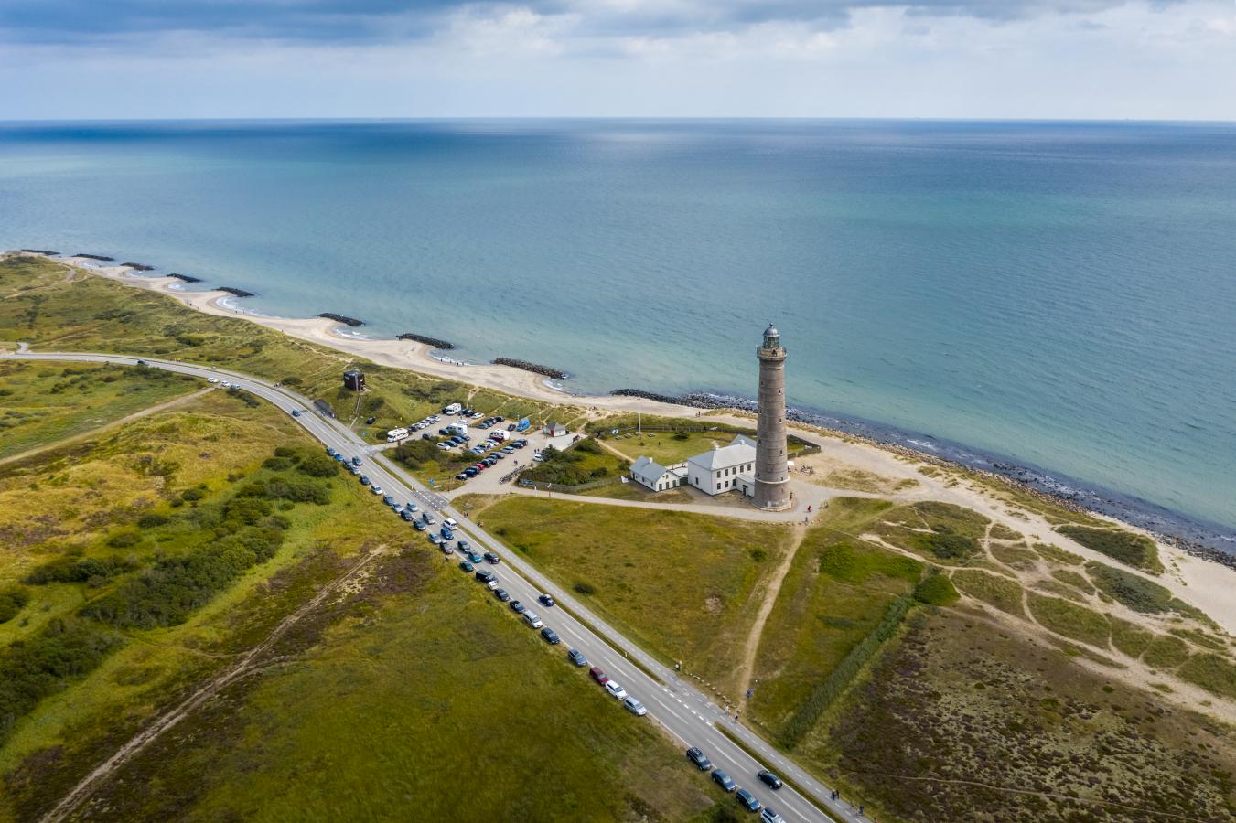 Leuchtturm Skagen Grå Fyr im dänischen Nortjütland