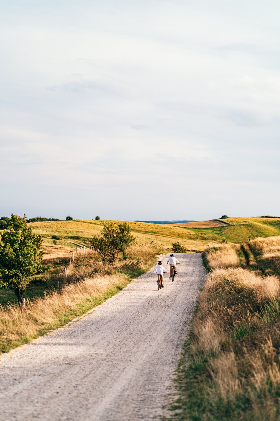 Barn som cyklar i Mols Bjerge Nationalpark i Djursland, Aarhusregionen