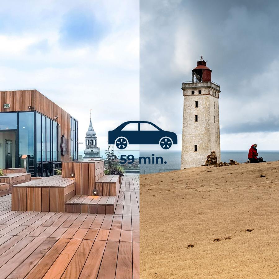 Salling rooftop in Aarhus and Rubjerg Knude