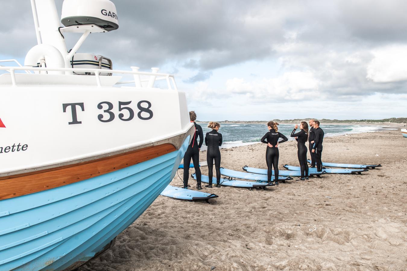 Det går utmärkt att surfa i Nordjylland på hösten