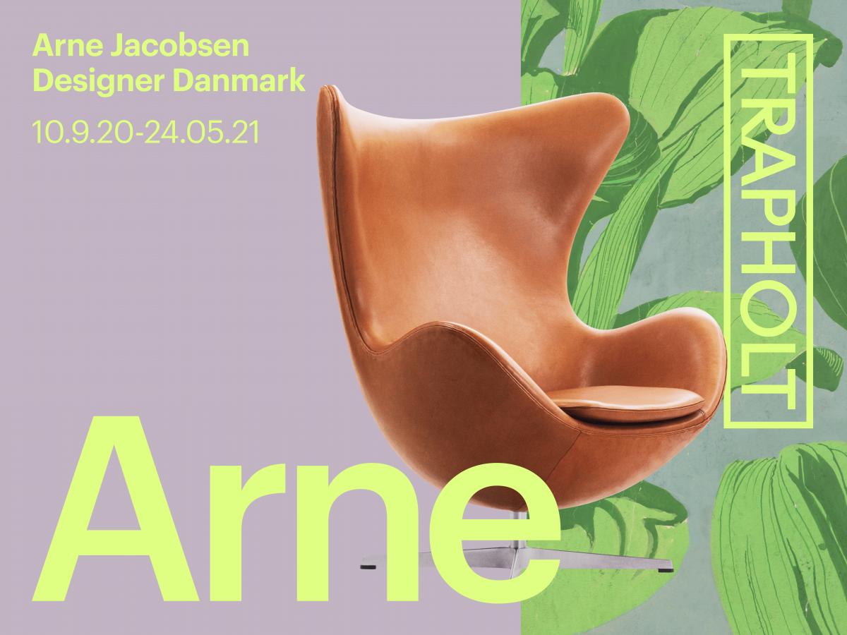 Ausstellungsplakat für die Arne Jacobsen Ausstellung im Trapholt Museum in Kolding