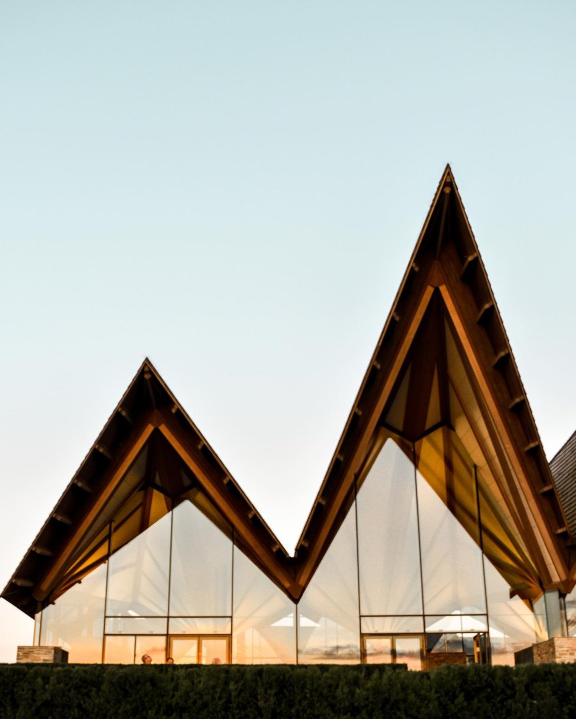 The jagged roof of the great northern spa in Fyn