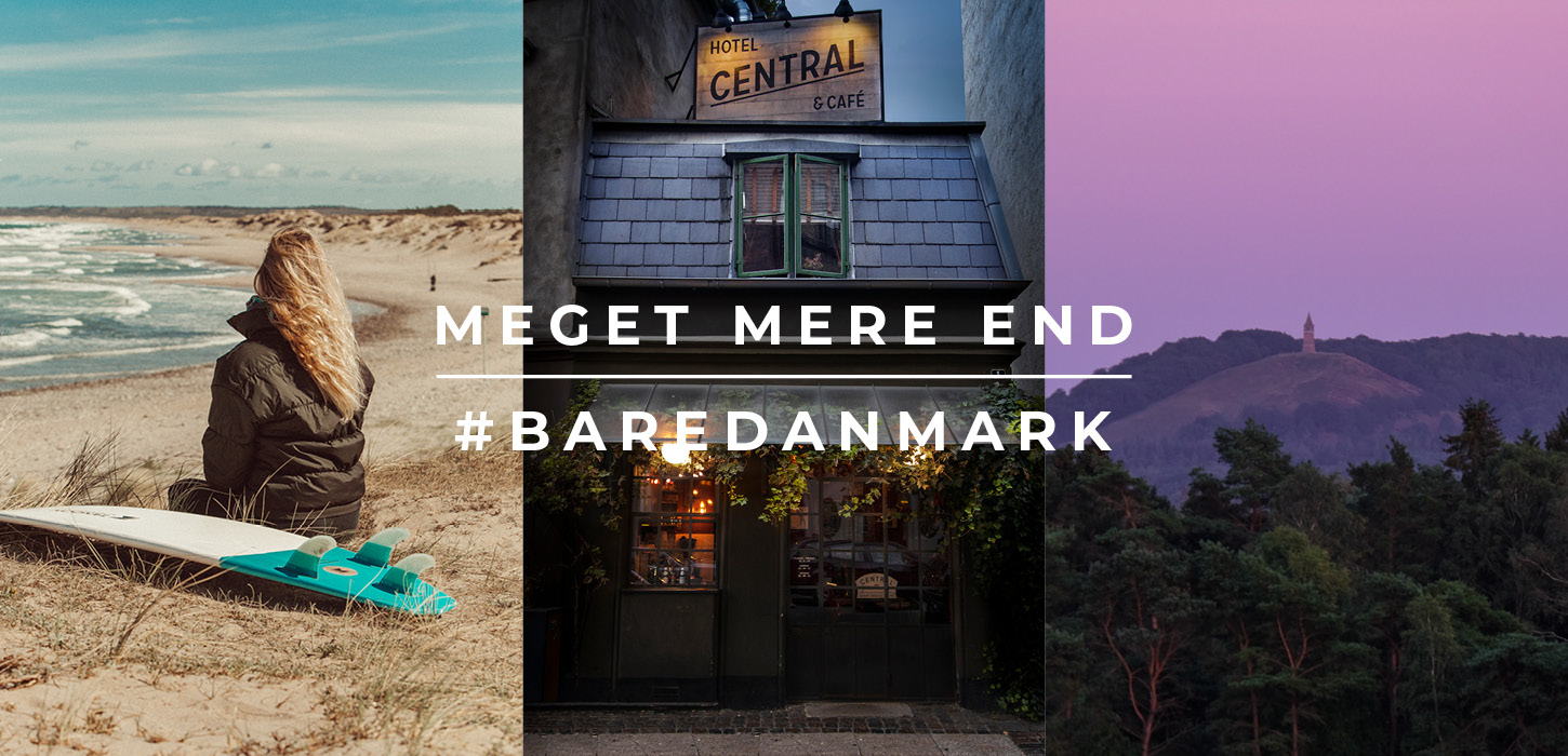 Annoncemateriale til kampagnen Meget mere end #baredanmark