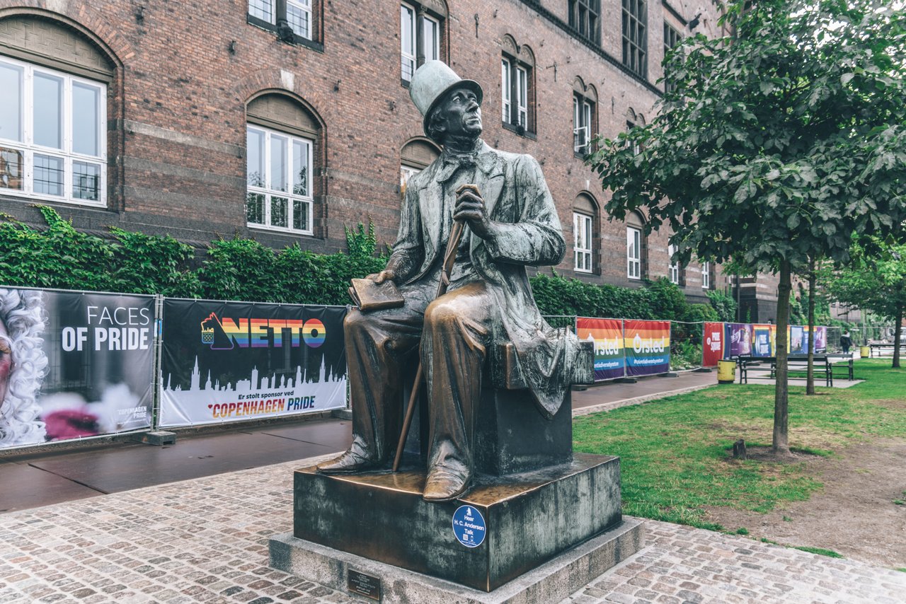 Statue of H. C. Andersen in Copenhagen, Denmark