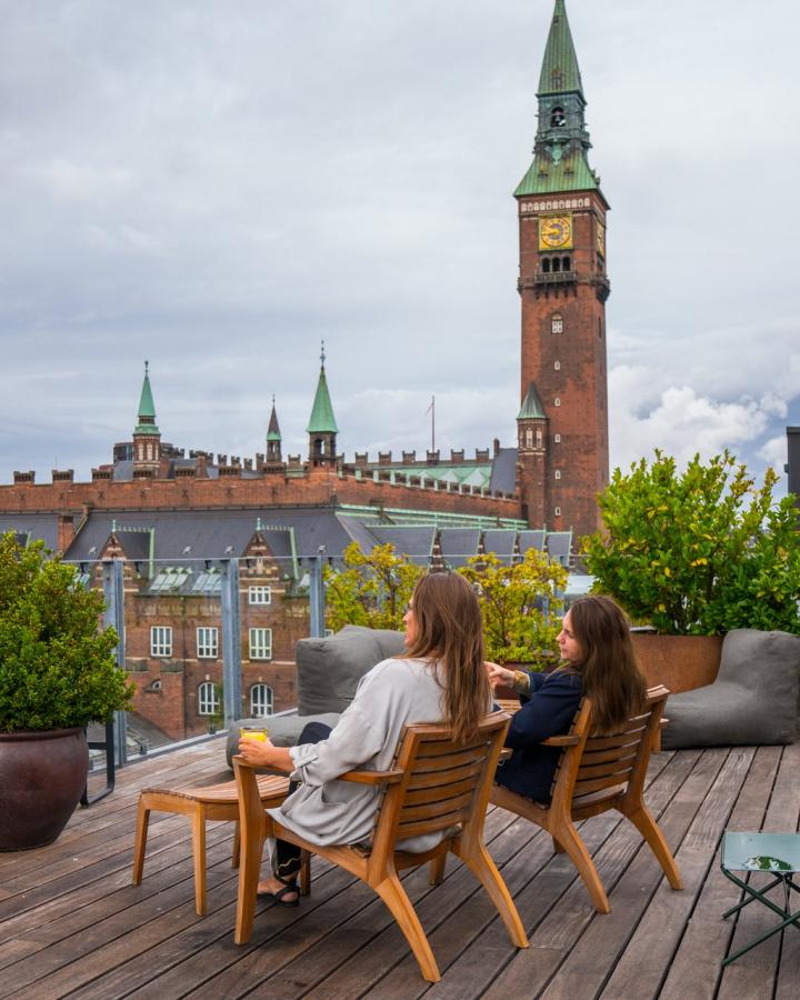 The rooftop at Hotel Danmark in central Copenhagen, Denmark