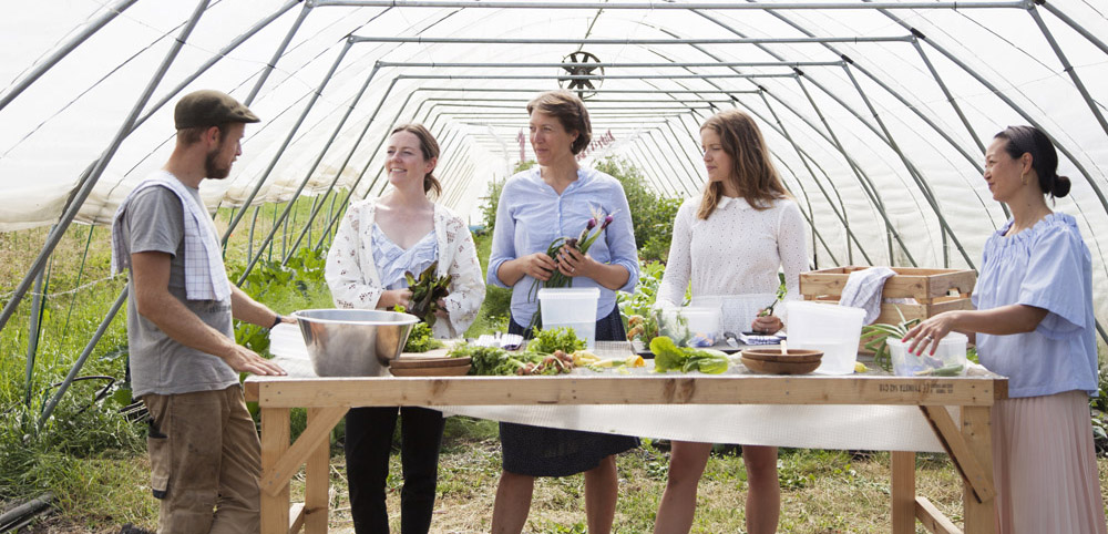 A group cooking event at Herthadalen, Copenhagen Countryside, in Denmark