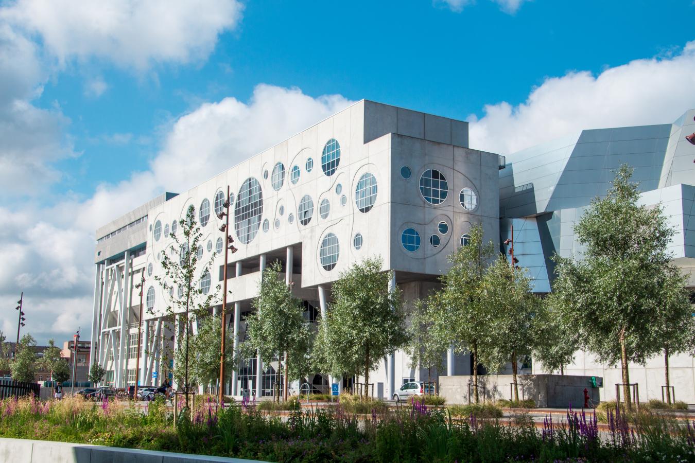 Musikkens Hus, a piece of modern architecture in Aalborg, Denmark