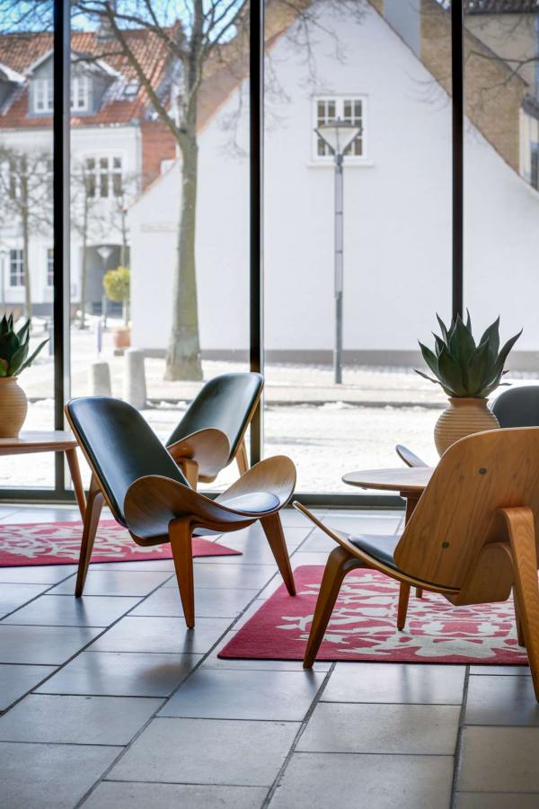 Danish design chairs at the Radisson Blu HC Andersen Hotel in Odense, Denmark