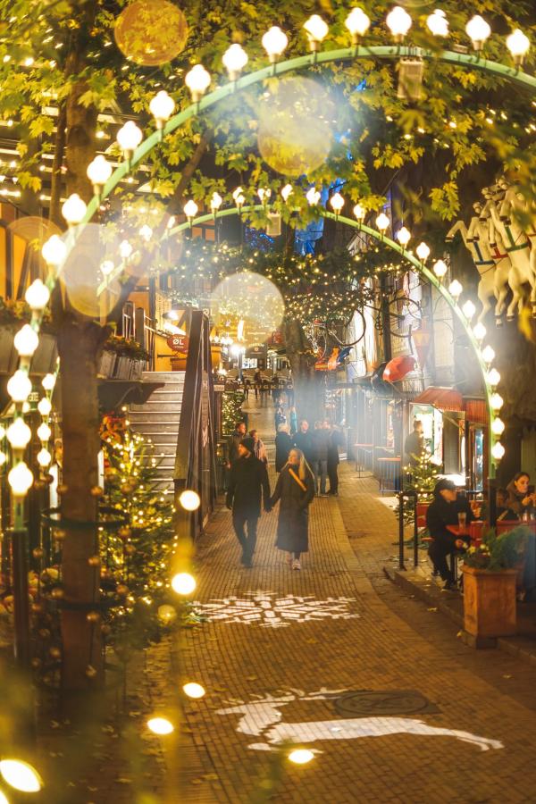 Christmas decorations in Tivoli Gardens.