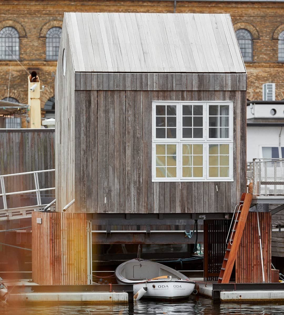 Exterior of the Kaj Hotel on the harbourfront in Copenhagen, Denmark