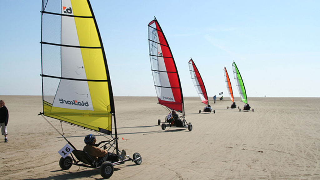Blokart at the beach in Southjutland