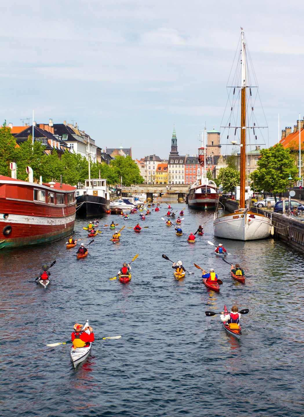 Kajak i Frederiksholms Kanal, København