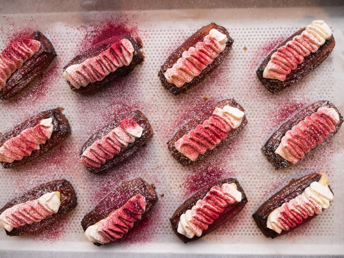 A selection of Fastelavnsboller from Alice Bakery in Copenhagen, Denmark