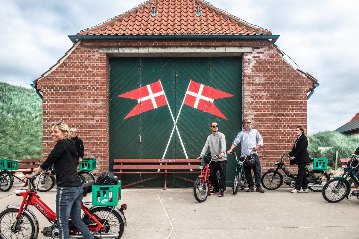 A group on a puch maxi tour of northwest Denmark