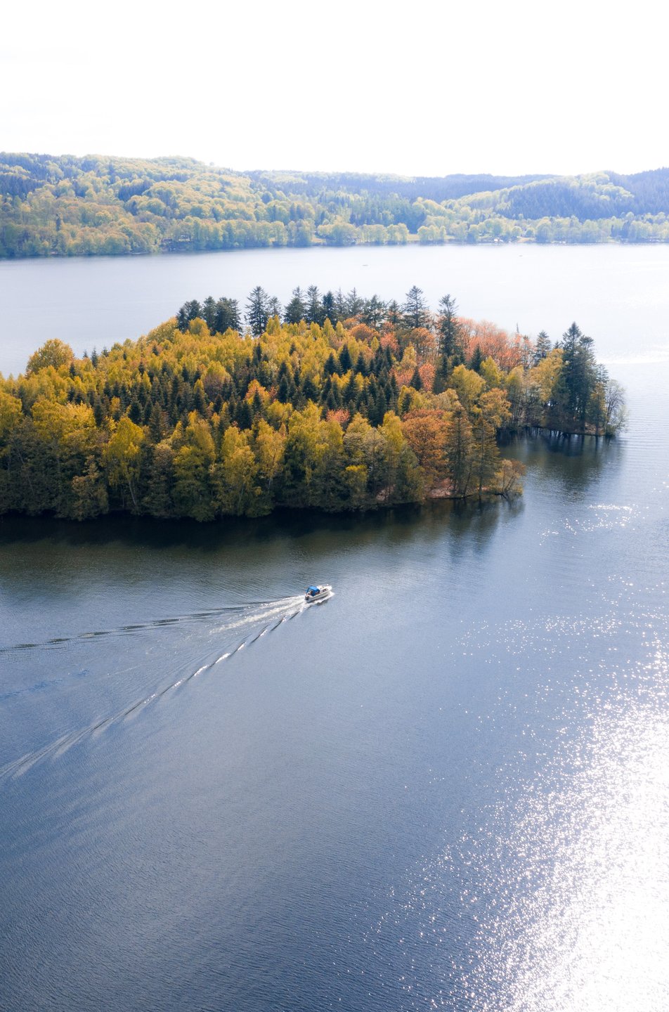 Silkeborg lake district in Denmark