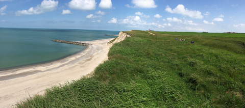 The coast of the UNESCO Global Geopark in West Jutland, Denmark
