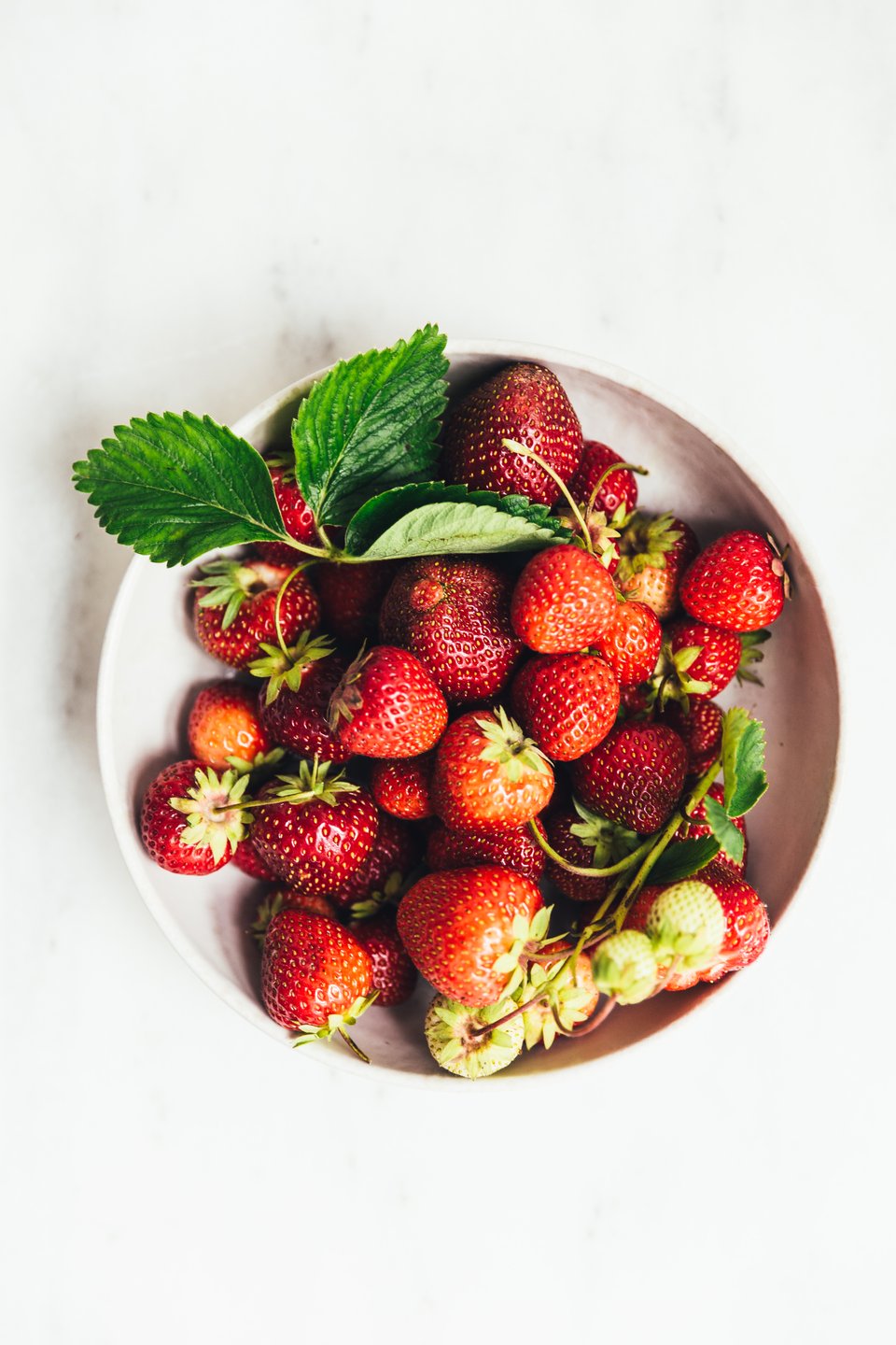 Dänische Erdbeeren im Sommer