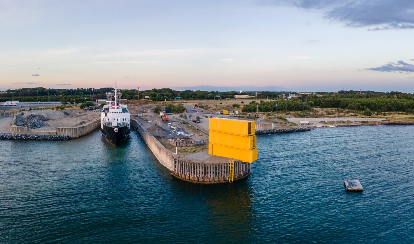 The harbour bath at Halsskov Havn near Karrebæksminde, West Zealand