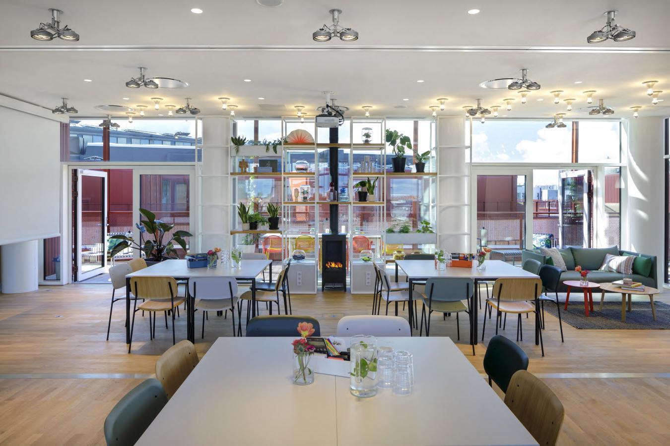 Meeting space at Zoku hotel Copenhagen, Denmark